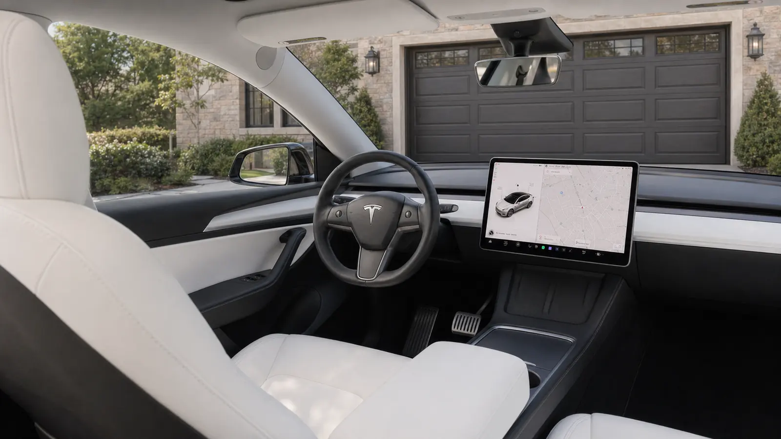 A freshly detailed car interior